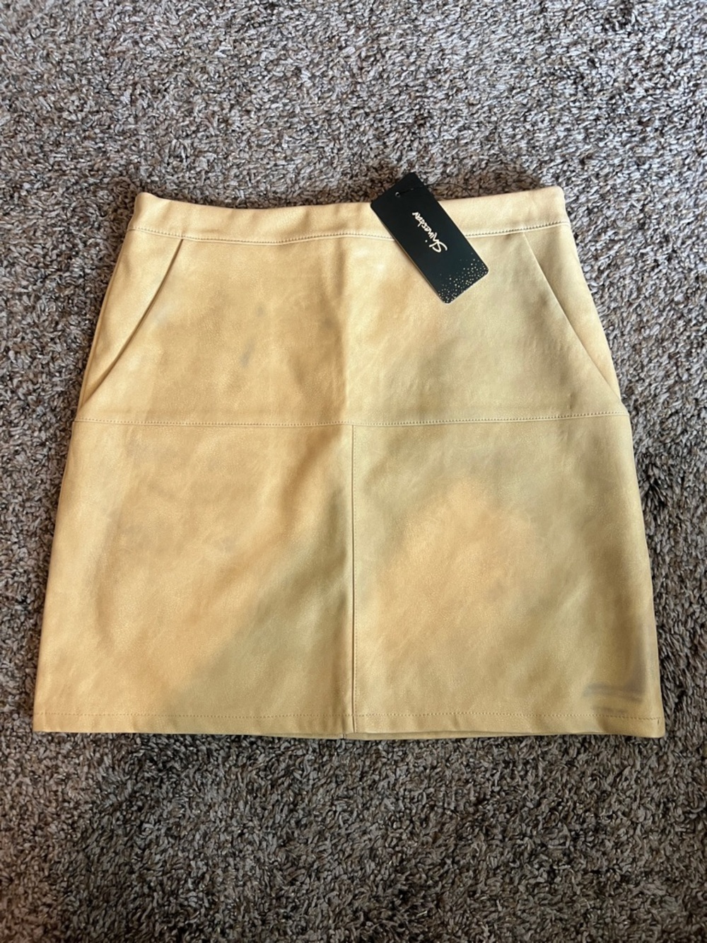 Sundance Light Beige Mini Skirt